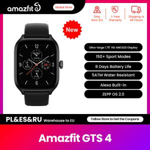 Mira el nuevo producto 2022 Amazfit GTS 4 Smartwatch con Alexa Builtin 150 Modos Sports Smart Watch Zepp para teléfono para Android iOS Teléfono