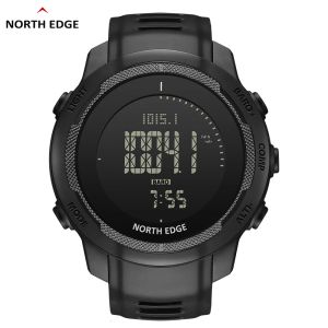 Reloj North Edge Vértico Mensil Digital Reloj Case de fibra de carbono Smart Watch For Man Sports WR50M Watch Alttimeter Barometer Compass