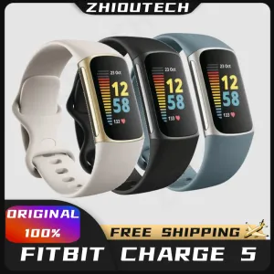 Montres Fitbit Charge d'origine 5 Fitness Sport Tracker Santé Health Heart Rate Sleep Monitor ECG Imperproof Smart Watch pour iOS Android