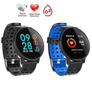 Relojes Smart Watch Men IP67 Pulsera de fitness impermeable 15 días Color en espera LCD Smartwatch Activity Tracker para Android iOS Band