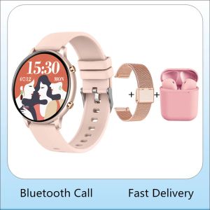 Montres Montre intelligente femme fille Smartwatch coréen 2023 IP67 Bluetooth appel assistant vocal moniteur de fréquence cardiaque en temps réel Bracelet de remise en forme