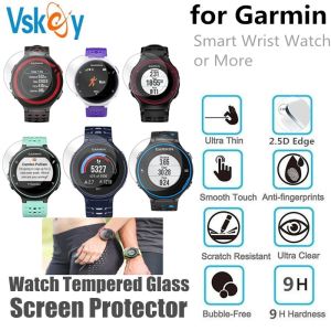 Relojes VSKey 500 piezas de vidrio templado para Garmin Smart Watch Watch Screen Protector Protective Película protectora