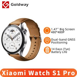 Montres Xiaomi Watch S1 Pro Smart Watch 1.47 '' AMOLED SCREAM Blood Oxygen Monitor Heart Measwatch Smartwatch 14 jours Life de batterie GPS