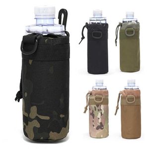 Botella de agua Tactical Molle Rack con Nylon Militar Viajes al aire libre Camping Senderismo Tienda de campaña Bolsa de botella de agua P230530