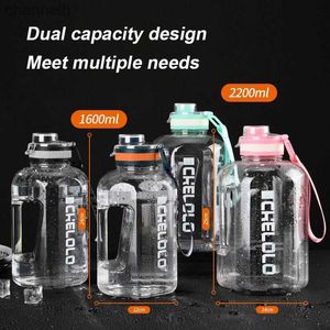 Botellas de agua Botella deportiva Tritan de 1600 ml Hervidor Botella de gimnasio grande SIN BPA Botella de agua de 1 galón Botella de agua para bebidas Taza de botella de agua 1,5 2 litros yq240320