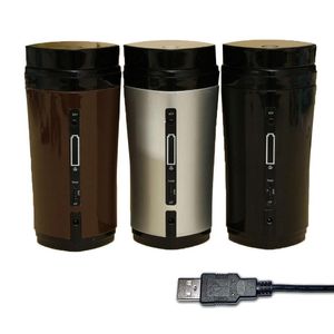 Botellas de agua, 1 taza agitadora de café, aislamiento térmico recargable automático, vasos USB