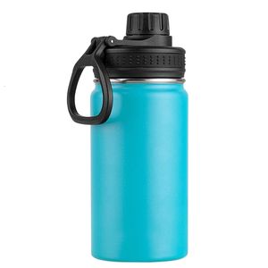 Bouteilles d'eau 360 ml bouteille d'eau pour enfants 12 onces aspirateur en acier inoxydable déflecteur à large bouche avec couvercle de buse étanche 230407