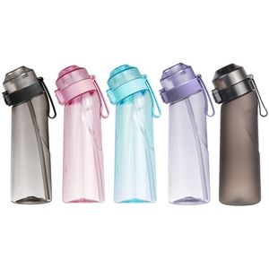 Bouteilles d'eau Bouteille d'eau aromatisée à l'air de 650 ml avec des dosettes de goût 0 sucre parfumé tasse d'eau bouteille d'eau de sport pour boire de remise en forme en plein air 230922