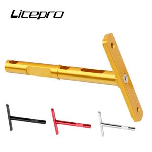 Litepro pliant vélo porte-bidon Conversion support de verre vélo tige de selle montage bouilloire support support tige 412 Ultra léger 230925