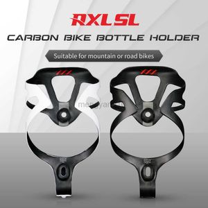 Bouteilles d'eau Cages RXL SL Bike Carbon Bottle Cage 20g Water Bottle Holder UD Matte Black / White Carbon Cycling Bottle Holders HKD230719