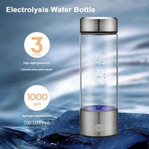 Botellas de agua Generador de botellas de hidrógeno portátil rico en mineral Generador para ejercicio de viaje Copa de ionizador de electrólisis rápida