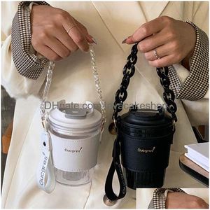 Bouteilles D'eau En Plein Air Portable Beanie Cup Creative Avec Manches Couple Highvalue Coffee Drop Livraison Maison Jardin Cuisine Salle À Manger Bar Dhc7G