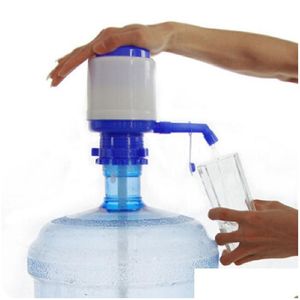 Bouteilles d'eau en plastique facile manuel presse à main 5 gallons bouteille de boisson bouteille distributeur pompe bureau à domicile école voyage livraison directe G Dhhnq