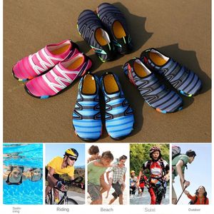 Chaussures d'eau hommes femmes été Aqua chaussures d'eau chaussons de plage baskets aquatiques chaussures pieds nus sandales de mer natation pantoufles de plongée séchage rapide 231006