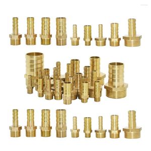 Équipements d'arrosage Connecteur de pagode en laiton 6 8 10 12 14 16 19 25 32mm Tuyau Barb Fil 1/8 1/4 3/8 1/2 3/4 1 pouce BSP Raccord de tuyau