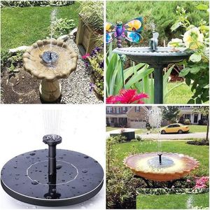 Équipements D'arrosage Fontaine Solaire Pompe À Eau Pour Jardin Piscine Étang Panneau Extérieur Pompes Kit Drop Delivery Home Patio Pelouse Fournitures Dhnrb