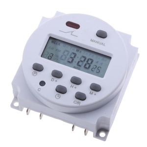 Interruptor de temporizador de equipos de riego para luces solares, rociador de calentador de agua con lámpara Led de 12 voltios CC/CA programable Digital