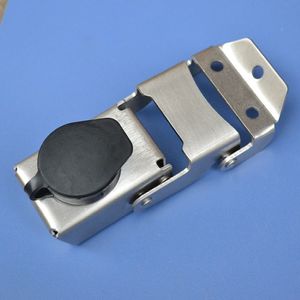 Couvercle étanche boîte latérale en acier inoxydable boîte à outils serrure sac partie matériel moto coffre en alliage d'aluminium boucle fixe bricolage handma285Q