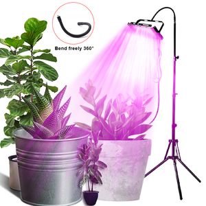 Lampe de croissance LED étanche, phytolampe à spectre complet avec support, pour serre, tente de culture de légumes et de fleurs d'intérieur