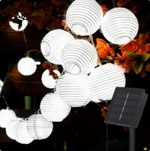 Landes solaires étanches de lanterne de fées 6,5m 30 LED LED extérieur Garland Patio Light Power Power Lampe pour le décor de jardin