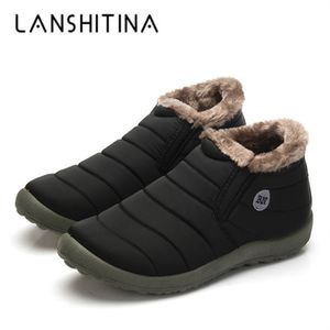 Hombres impermeables zapatos de invierno botas de nieve unisex piel cálida dentro de los zapatos al aire libre padre muy cálido botas de tobillo casual tamaño 3548 201204