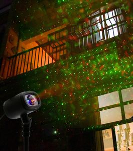 RG Moving Laser Dots Effect Projector Christmas Light LED Clound Garden Lawn Light Étanche Extérieur Maison Éclairage Minuterie RF À Distance Pour Holiday KTV Party