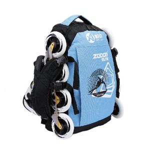 Mochilas de tela de tela de oxford impermeables bolsos de patines para la velocidad en línea Slalom adultos y niños generales G008 231227