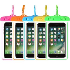 Pochettes étanches pour téléphone étanche avec pochette lumineuse universelle Lanyard pour iPhone 14 Pro Max Samsung S23 Plus
