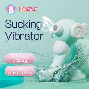 Wavy Hippocampus Sucking Vibrating Massage Stick Dual propósito Femenino AV Mute Sex toy Producto adulto Sucker 75% de descuento Ventas en línea