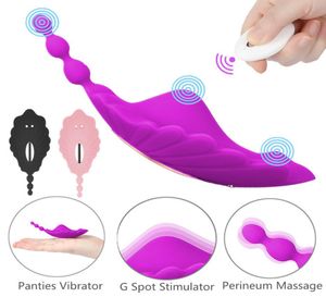 Pierias vibratorias portátiles Vibrador Vibrador Perineo Massager 10 Vibraciones Control remoto inalámbrico G Vibradores de vibradores Sexo para mujer C195812199 Mejor calidad