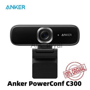 Webcams Anker Conf C300 Smart Full HD Webcam Framing Autofocus Webcam 1080p mini camera with NoiseCancelling Microphones A3361 J230720