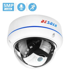 Webcams besder H.265 5MP 3MP 2MP HD Surveillance IP Camera Audio Vandalproof Ir Night Dome Security Camera Xmeye P2P Video