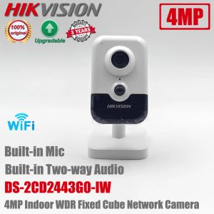 Webcams HIKVision anglaise version 4MP IR Cube Network Camera DS2CD2443G0IW CCTV IP WiFi Wirecam sans fil