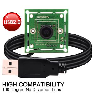 Webcams grand angle 100 degrés VGA 640 * 480p 32 * 32/26 * 26 mm Mini module de caméra webcam CMOS OV7725 Caméra pour ordinateur PC