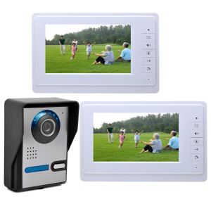 Webcams Yobang Security Home Security 7'''Inch Monitor Video Door Phone Door Scarbell Intercom System 1 ~ 2 Monitor +1 Kit de caméra