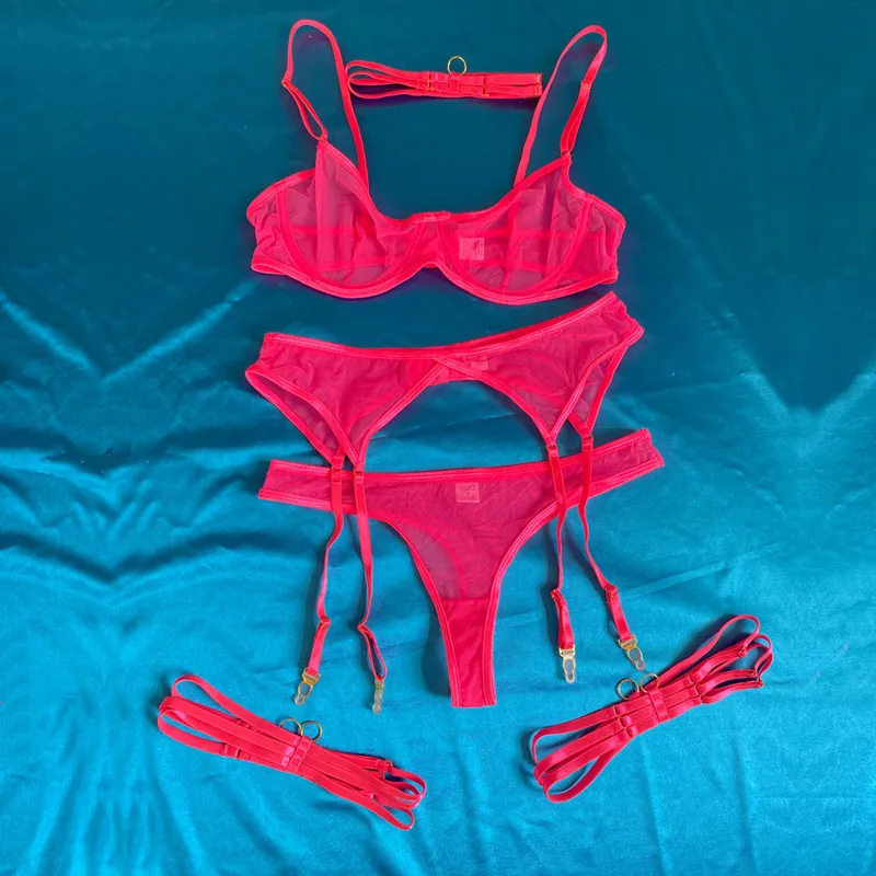Mirabelle Sensual Lingerie Set Woman Sexy Erotic Underwear Bra Garters