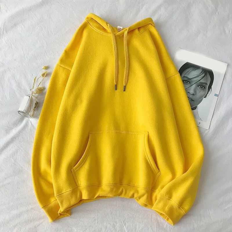 Ebaihui Women Winter Hoodies Warm Oversized Unisex Couple Sweatshirts Harajuku Hooded Men Women Hoody Tops 2021