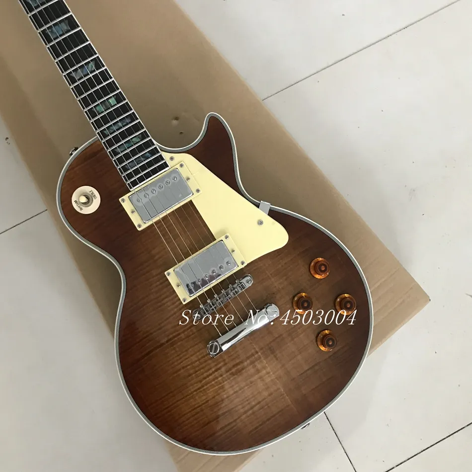 New Bacon Farbe LP Electric Guitar High Quality Tiger Streifen 1959 Kostenloser Versand New Bacon Farbe LP Electric Guitar High Quality Tiger Streifen 1959 Kostenloser Versand