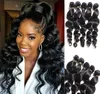  Brazilian Straight Human Hair Weaves Extensions 4 Bundles with Closure Free Middle 3 Part Double Weft Dyeable Bleachable 100g/pc