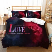 3D Rose Flowers Duvet Cover Girl Women Home Bedroom Decoration Luxury Bedspreads King Queen Size Bed Covers Sets