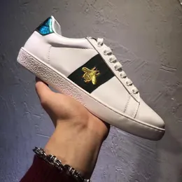 Discount louboutin Embroidered bee Men Shoes Man Casual Shoes Genuine Leather brand Fashion Male shoe High quality cow leather man selling Model 158496397