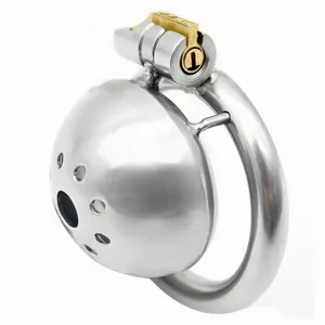 Newest chastity device super small short cock cage stainless steel metal male chastity devices penis cages for men