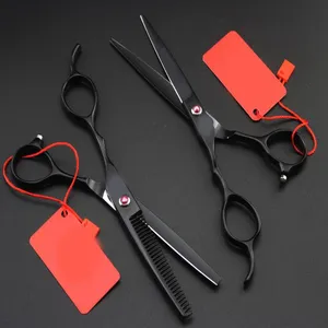 customize name 6inch left hand Scissor hair Grooming Shear Clipper Professional Hairdressing Tool scissors Groomer Accessory