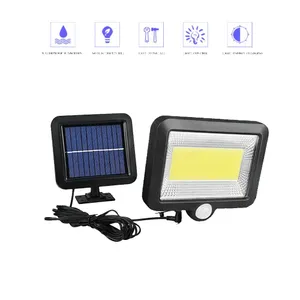 100/56/30 LED Solar Lamp Garden Motion Sensor Light Solar Panel Power Lights Outdoor Waterproof Separate Street Path Security Wall Lamp spli