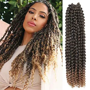 18 Inches Synthetic Braiding hair Extensions Wefts Bundles for braids Faux Locs High Temperature Fiber Bundle FLC-166