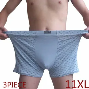 Underpants Plus Size Men's Boxer Panties Underpant Lot Big 11XL Loose Under Wear Large Short Cotton 9XL Underwear Male