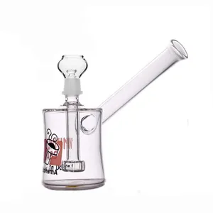 US Popular Dab Cups Smoking Water Pipe Mini Dab Rigs Matrix Percolator 14mm Recycler Bottle Bongs Domeless Nail and Glass Oil Burner Pipes