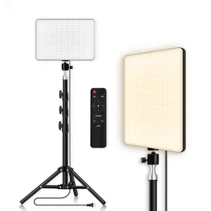 LED Lighting Panel Remote Control Video Lamp with Stand for Photography Studio Photo Filming Live Streaming On Sale