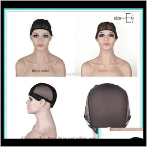 Wig Cap For Making Wigs With Adjustable Strap On The Back Weaving Cap Size S/M/L Glueless Wig Caps Good Quality Ilf5H Eohfb