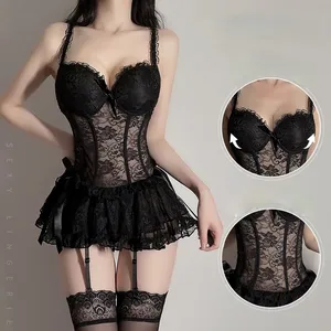 Goth dress Women Tights Bodycon Bandage Lace Black dress Gothic Streetwear Sexy Female Top Casual Mesh Tee Princess dressrs Lace 220315